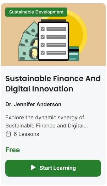 Sustainable Finance and Digital Innovation