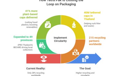 Tetra Pak reduceert wereldwijde emissies met 25% en zet de standaard voor industriële duurzaamheid